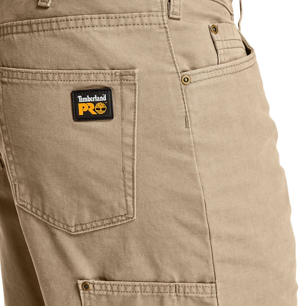 Timberland Mens Shorts PRO® Son-of-a Canvas Work - Khaki - India UV5972643